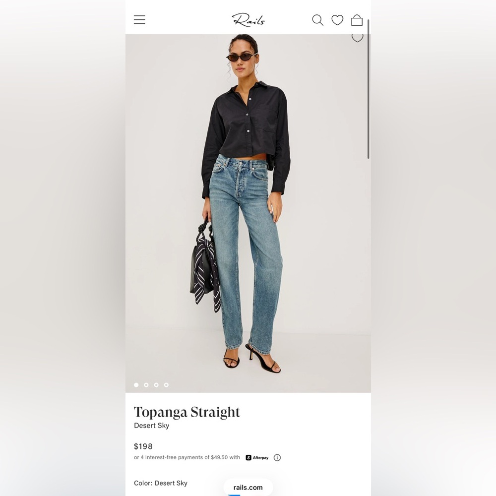 Rails NWT Topanga High Rise Straight Jeans - Picture 2 of 13